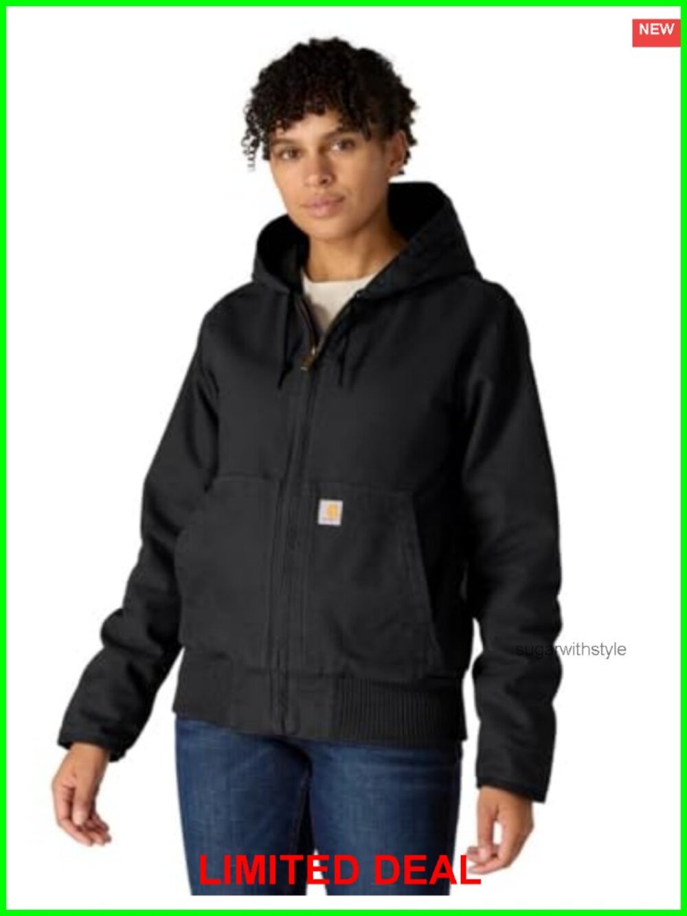 Carhartt Washed Duck Active Jac Full Zip Work Outerwear